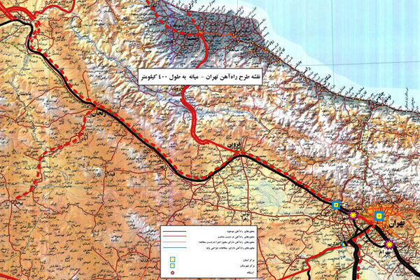 مسیر خروجی راه آهن میانه – تهران تغییر میکند