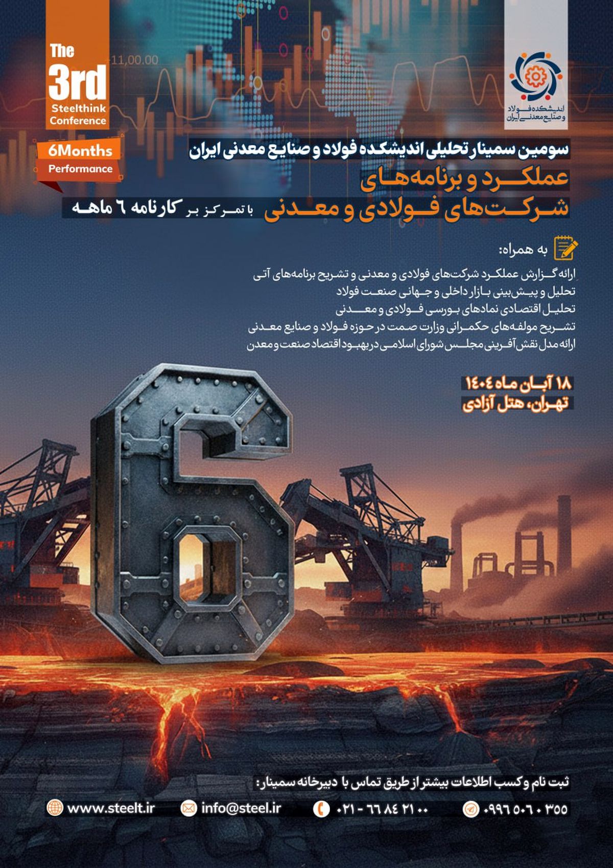 عملکرد و برنامههای شرکتهای فولادی و معدنی در کانون توجه سومین سمینار تحلیلی