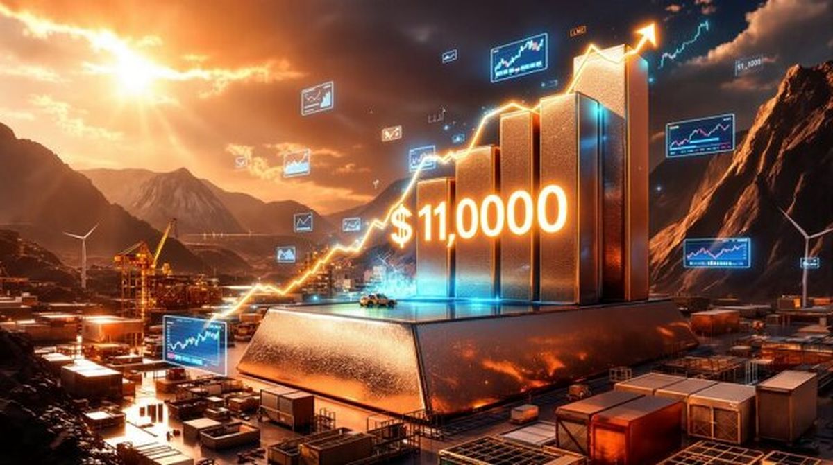 مس به مرز ۱۱ هزار دلار رسید؛ صعود تاریخی فلز سرخ در مسیر تغییر ساختار بازار جهانی