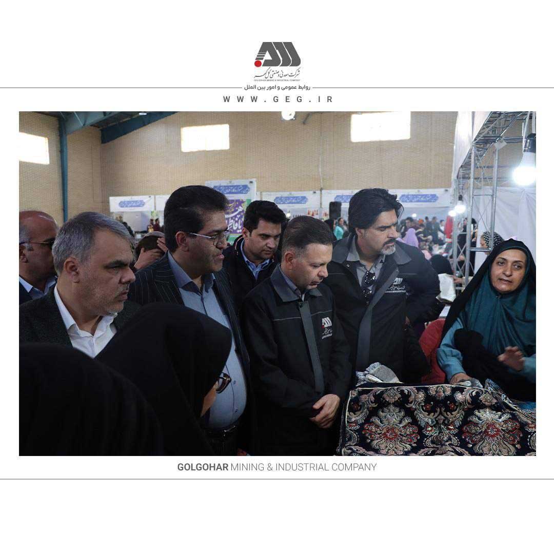 افتتاح نمایشگاه مشاغل خانگی دهستان شریفآباد با حمایت گلگهر / پرداخت بیش از ۶ هزار فقره تسهیلات