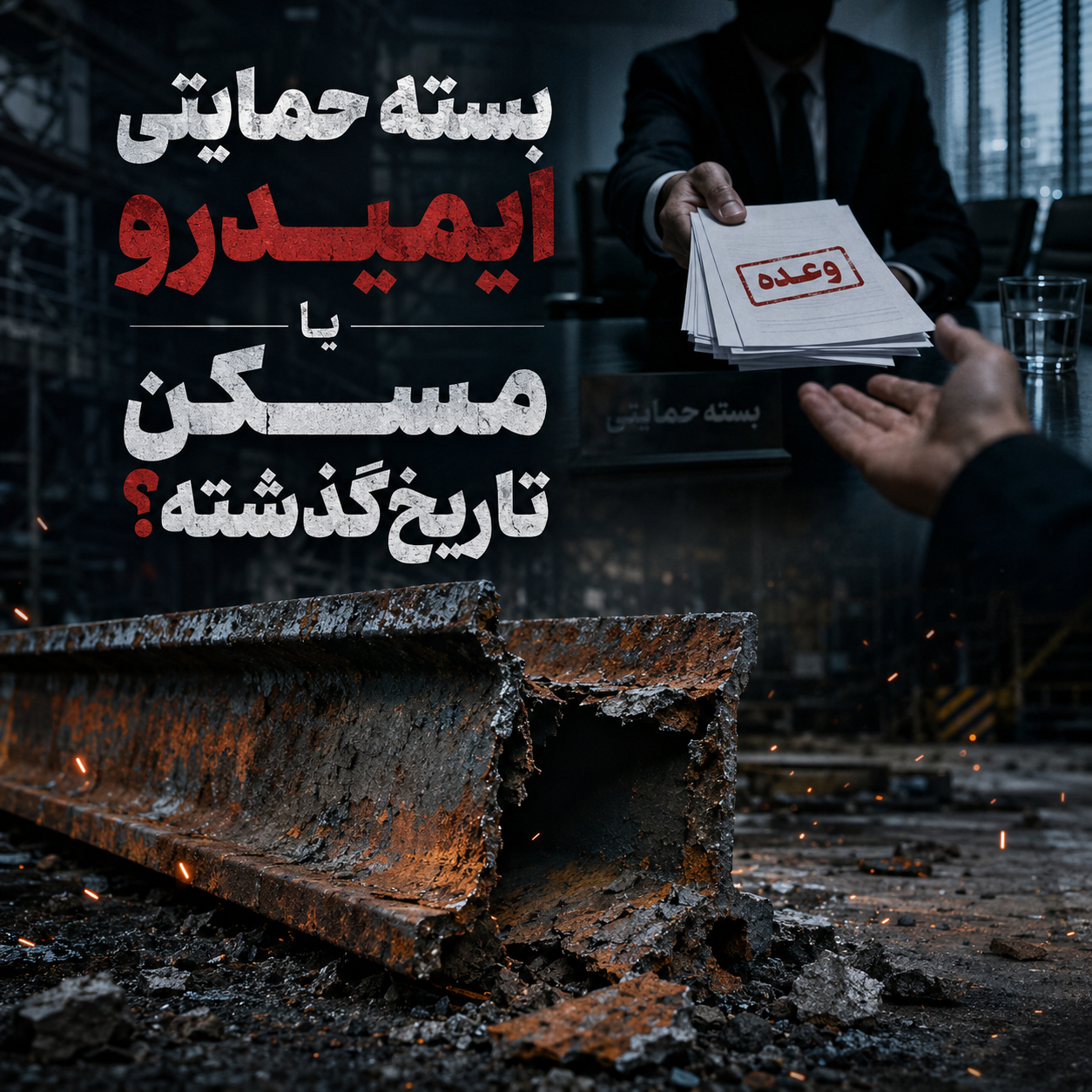 بسته حمایتی ایمیدرو یا مسکنِ تاریخگذشته؟ / آهننیوز تا آخرِ خطِ این تسهیلاتِ خیالی پیگیر است