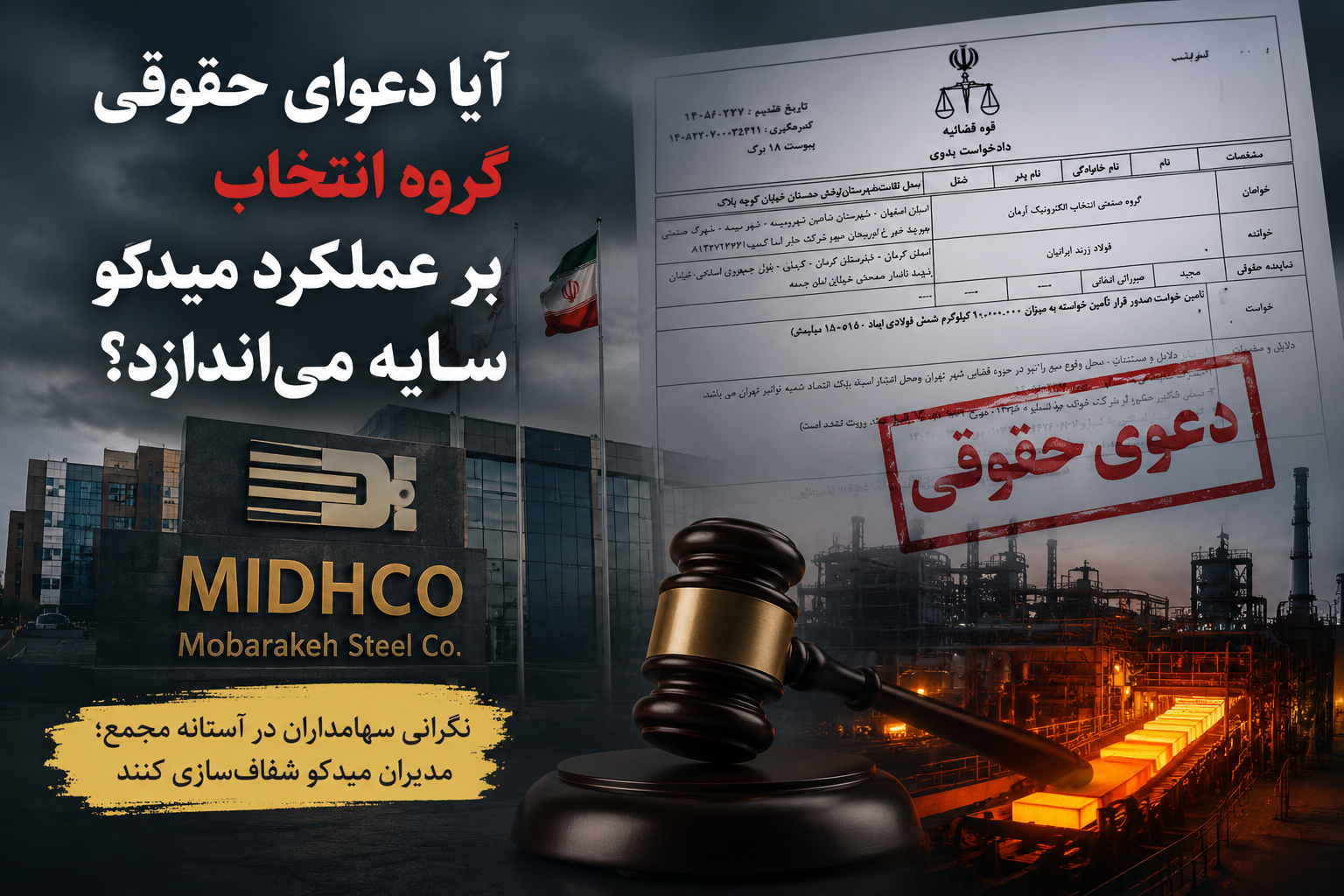 آیا دعوای حقوقی گروه انتخاب بر عملکرد میدکو سایه میاندازد؟