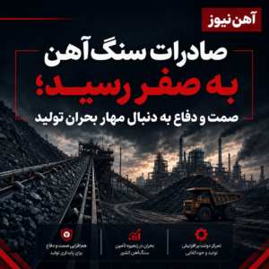 صادرات سنگآهن به صفر رسید؛ صمت و دفاع به دنبال مهار بحران تولید