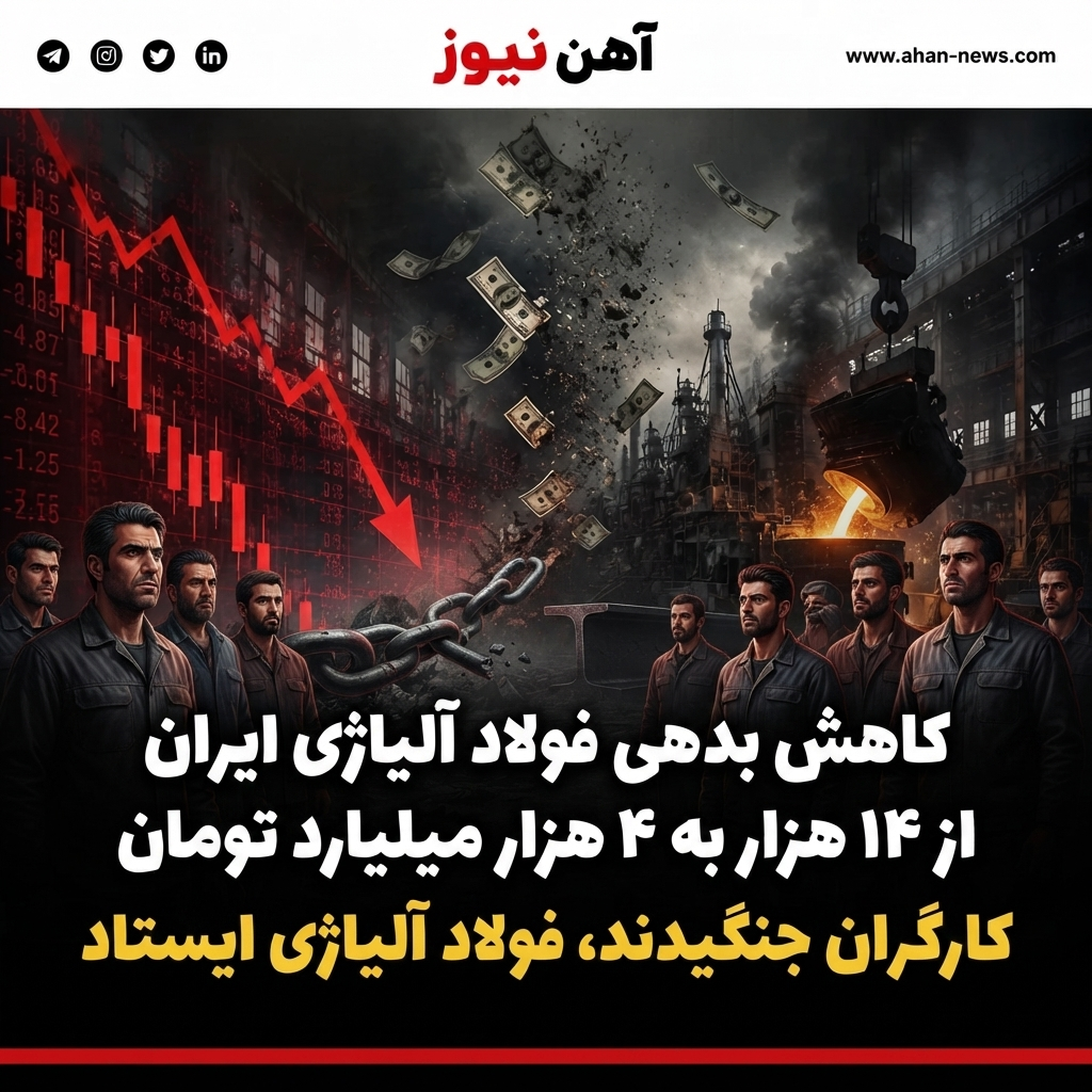 کاهش بدهی فولاد آلیاژی ایران از ۱۴ هزار به ۴ هزار میلیارد تومان / کارگران جنگیدند، فولاد آلیاژی ایستاد