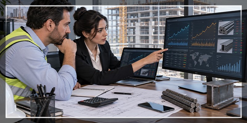 کاهش قیمت میلگرد و تیرآهن؛ چرا استعلام لحظه‌ای از مرکزآهن اهمیت دارد؟